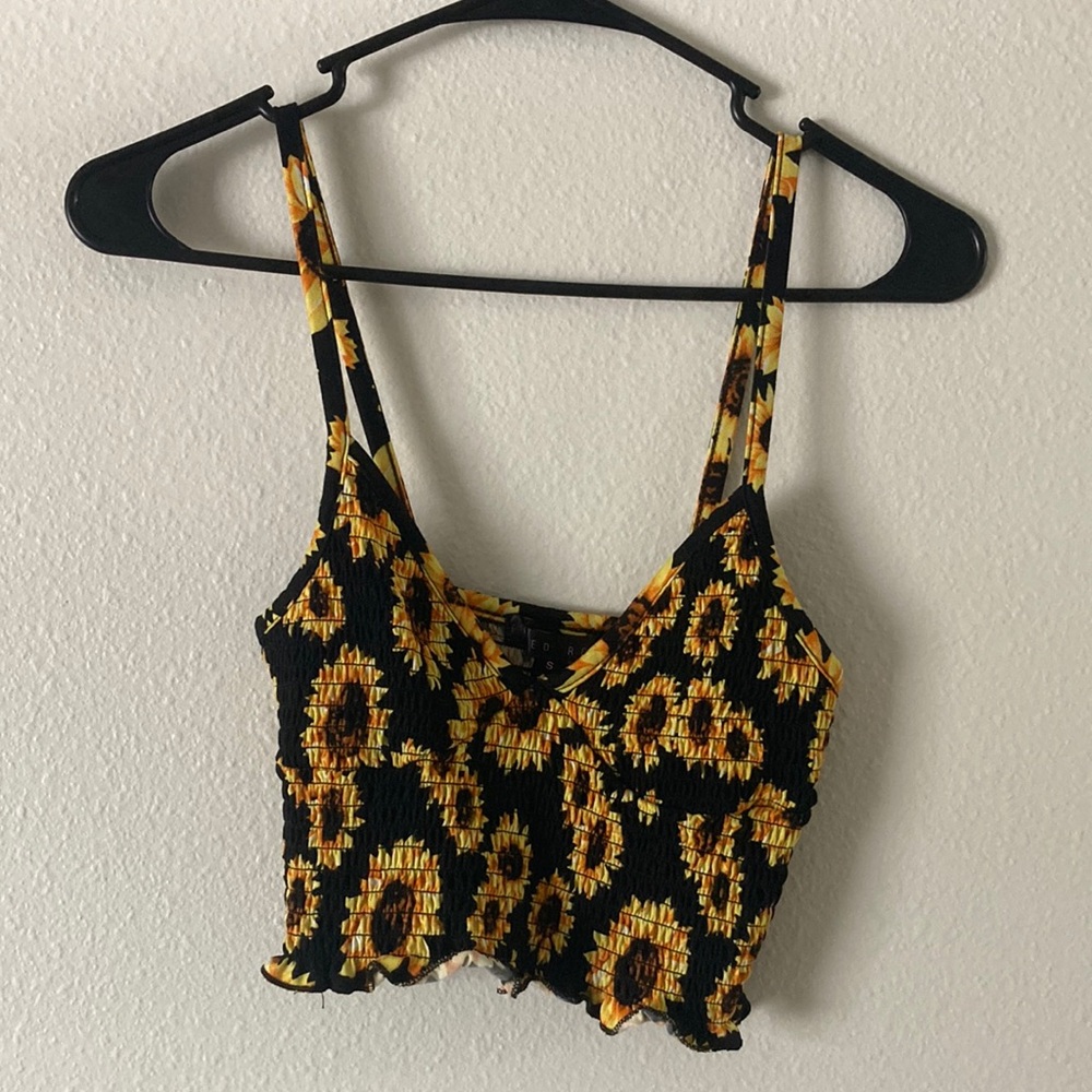 Cute floral crop top